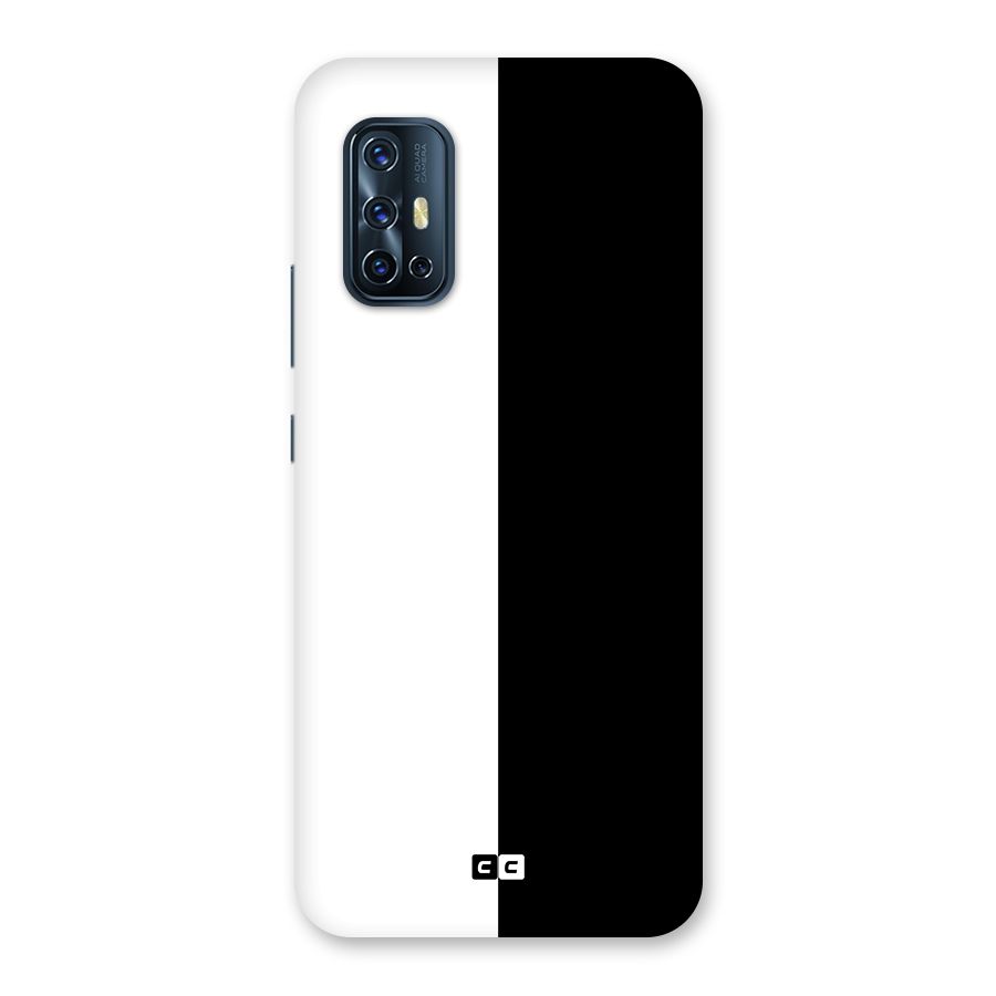 Simple Black White Back Case for Vivo V17