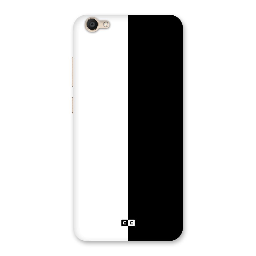 Simple Black White Back Case for Vivo V5