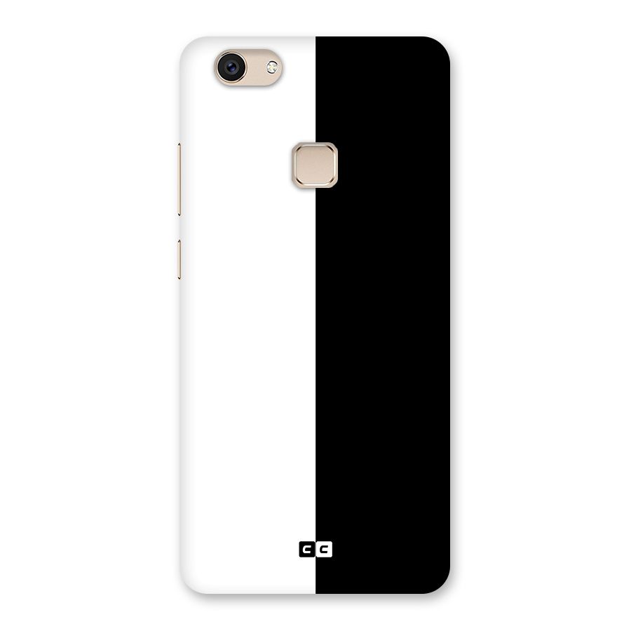 Simple Black White Back Case for Vivo V7