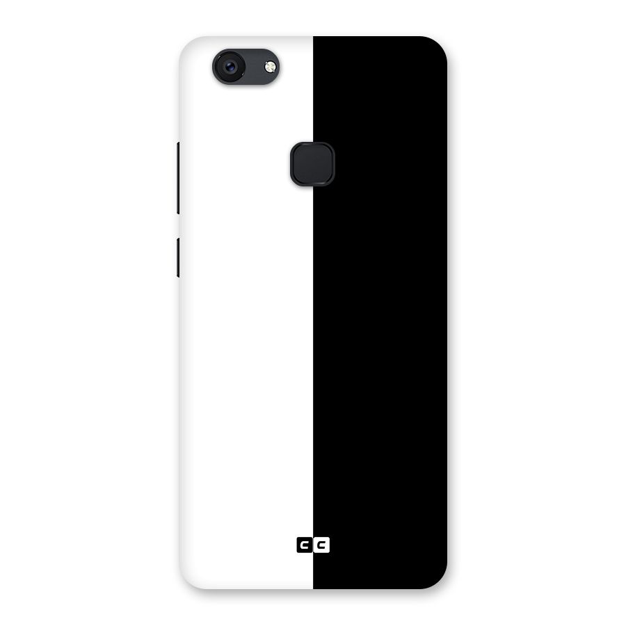Simple Black White Back Case for Vivo V7 Plus