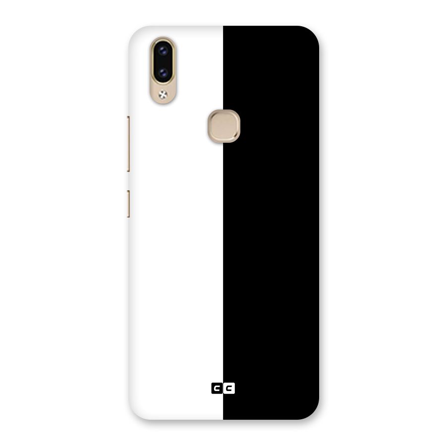 Simple Black White Back Case for Vivo V9 Youth