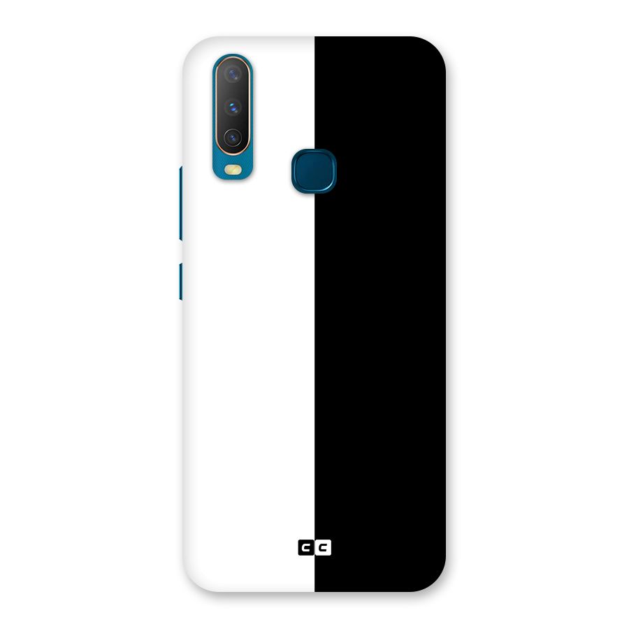 Simple Black White Back Case for Vivo Y11