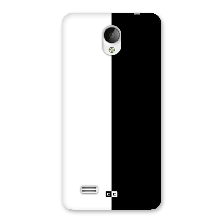 Simple Black White Back Case for Vivo Y21