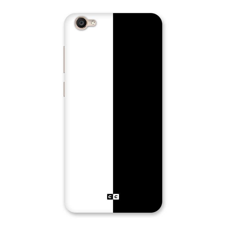Simple Black White Back Case for Vivo Y55s