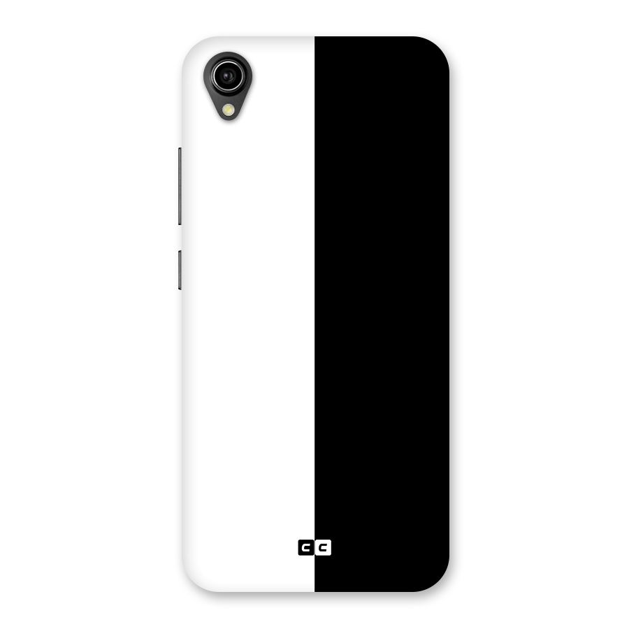 Simple Black White Back Case for Vivo Y90