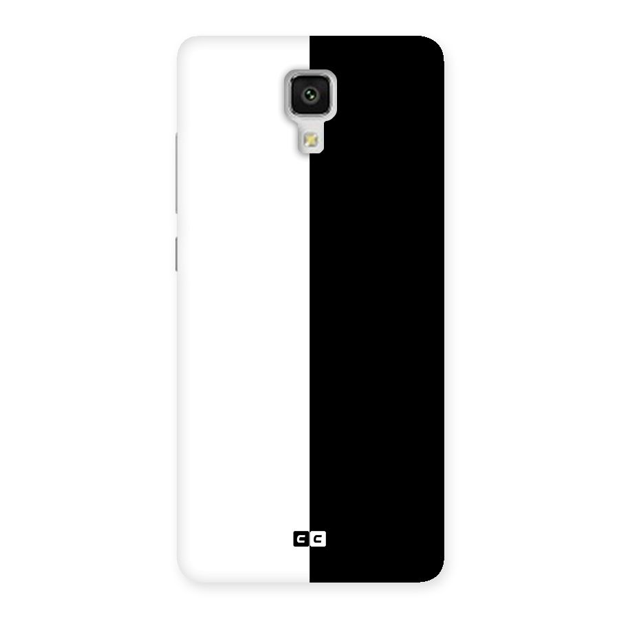 Simple Black White Back Case for Xiaomi Mi 4