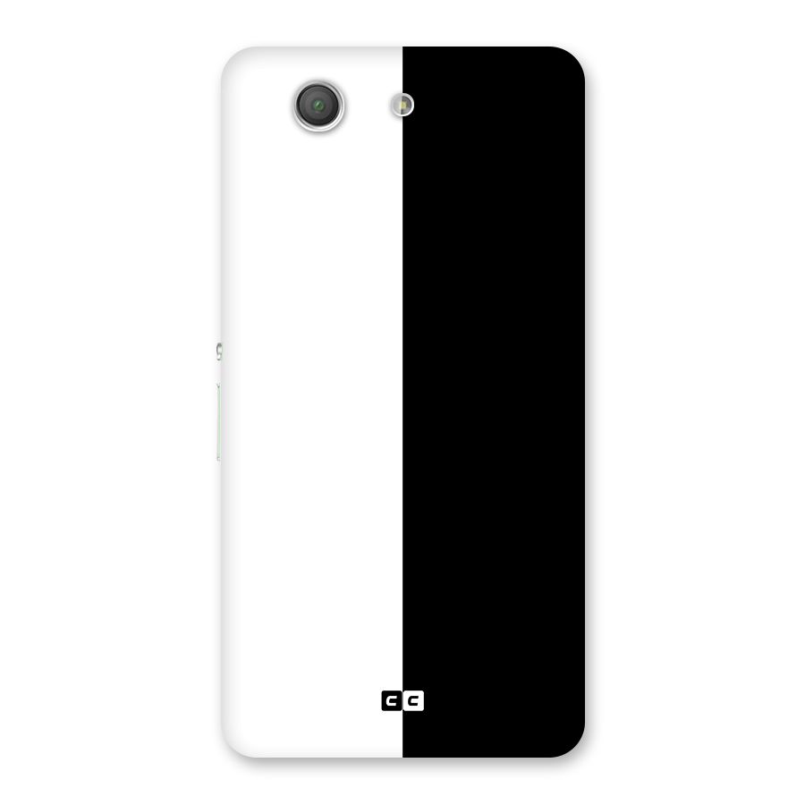 Simple Black White Back Case for Xperia Z3 Compact