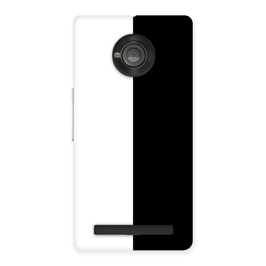 Simple Black White Back Case for Yu Yunique