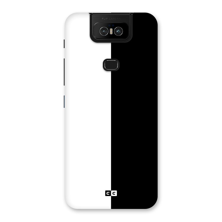Simple Black White Back Case for Zenfone 6z