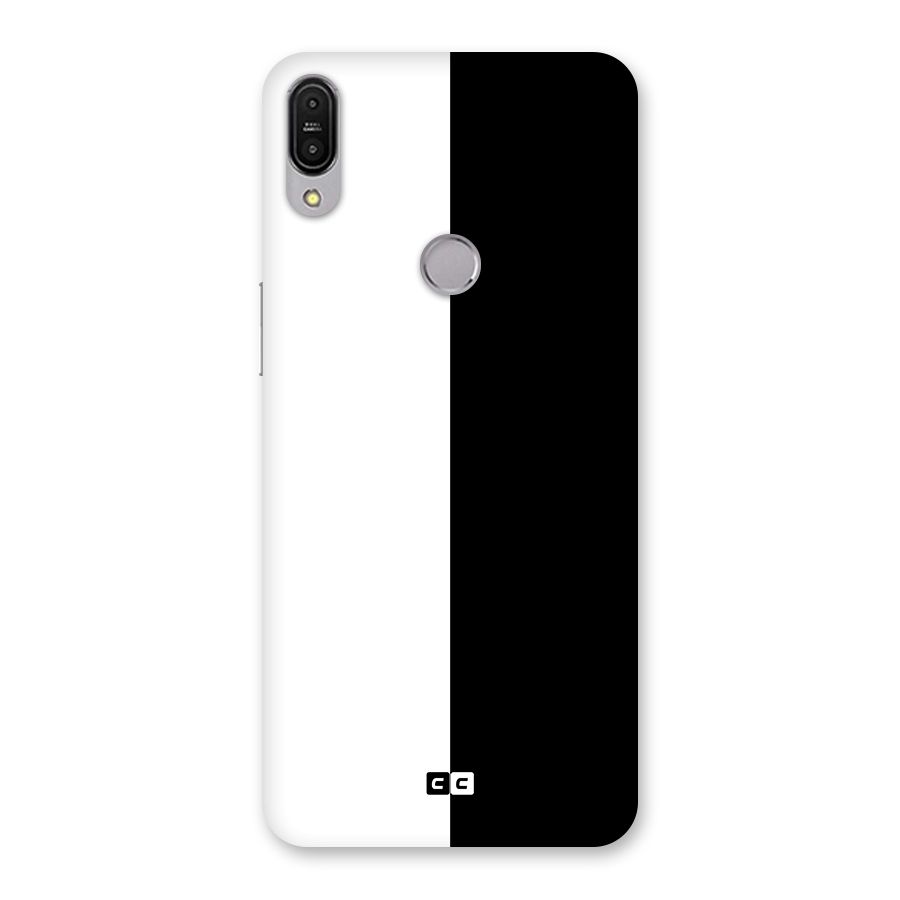 Simple Black White Back Case for Zenfone Max Pro M1
