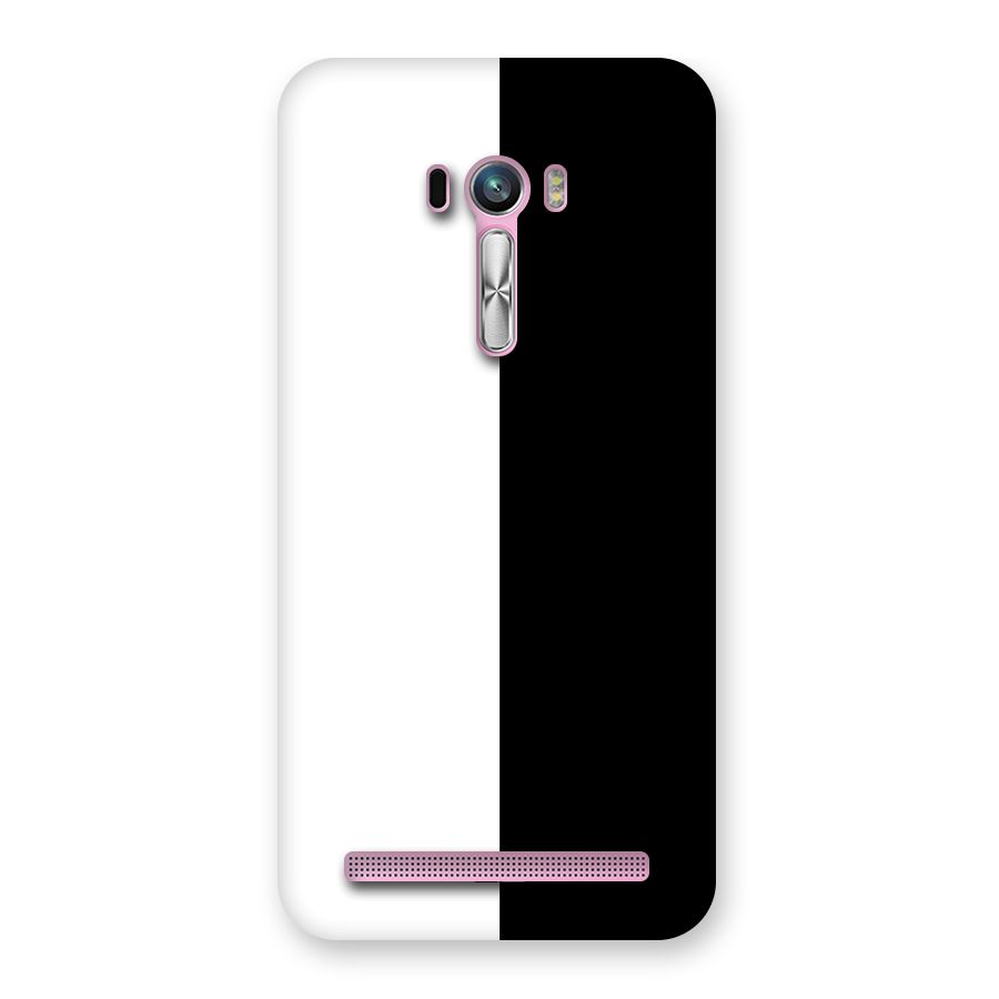 Simple Black White Back Case for Zenfone Selfie