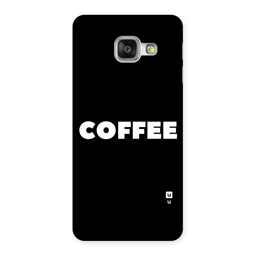 Simple Coffee Back Case for Galaxy A3 2016
