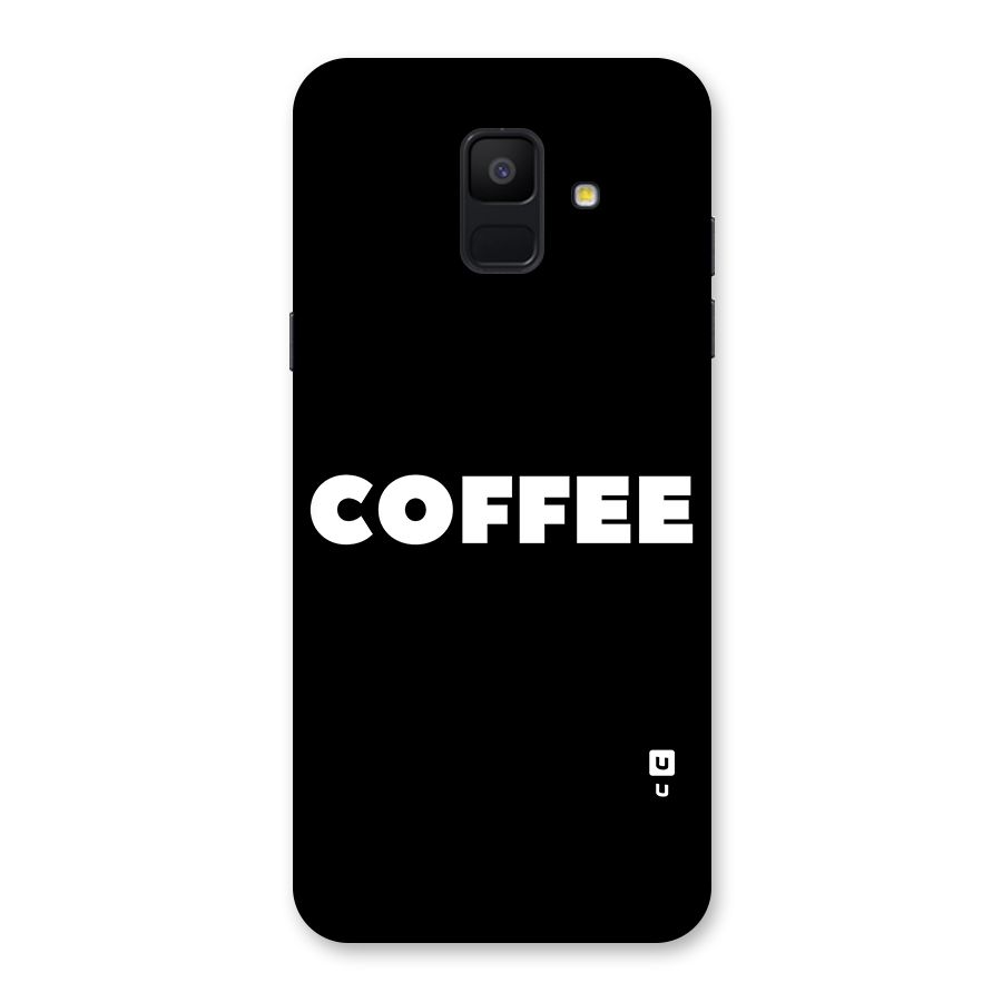 Simple Coffee Back Case for Galaxy A6 (2018)