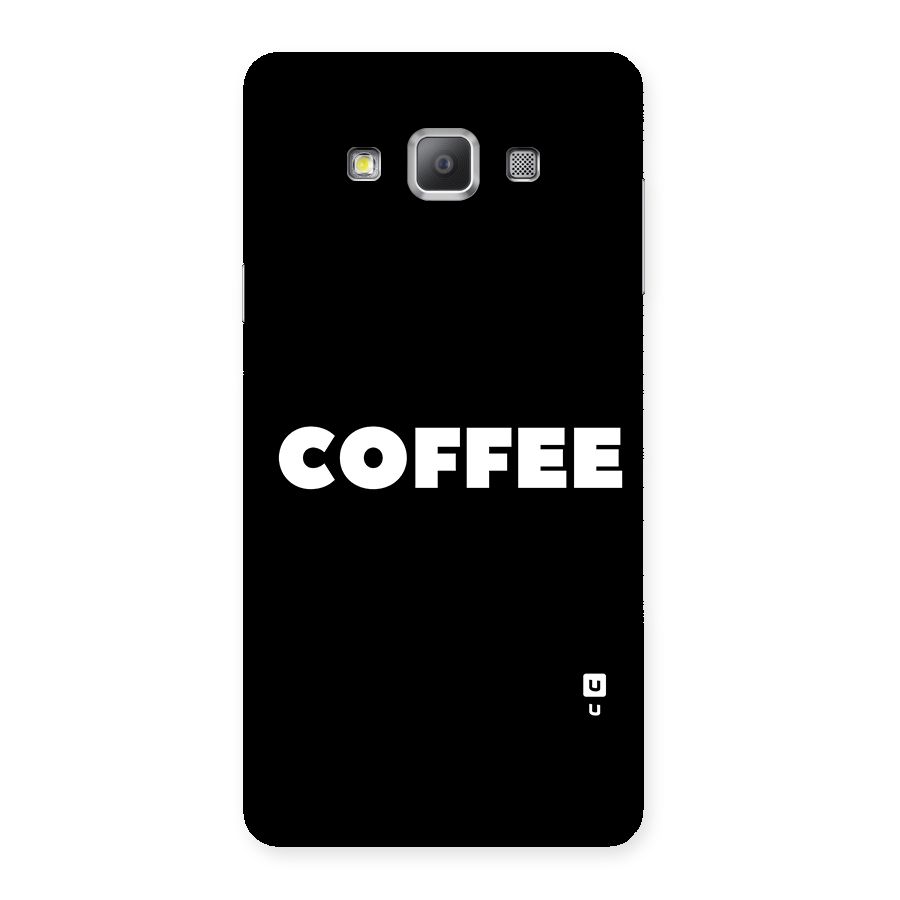 Simple Coffee Back Case for Galaxy A7