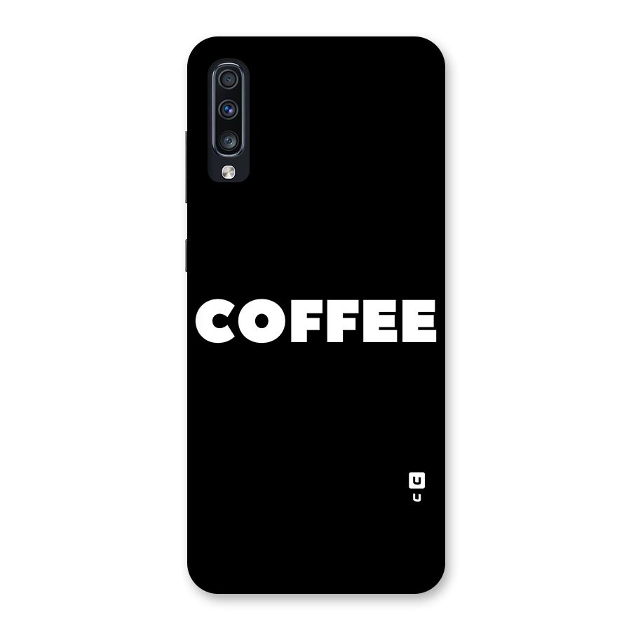 Simple Coffee Back Case for Galaxy A70