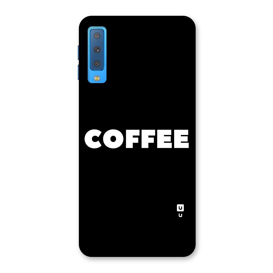 Simple Coffee Back Case for Galaxy A7 (2018)