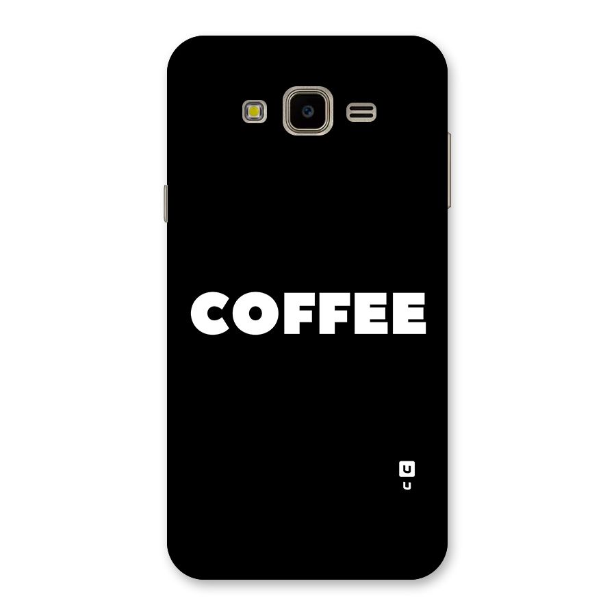 Simple Coffee Back Case for Galaxy J7 Nxt