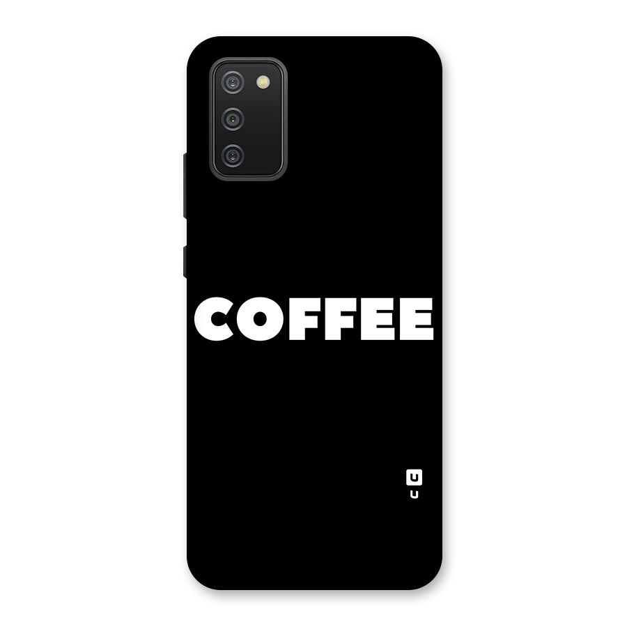 Simple Coffee Back Case for Galaxy M02s