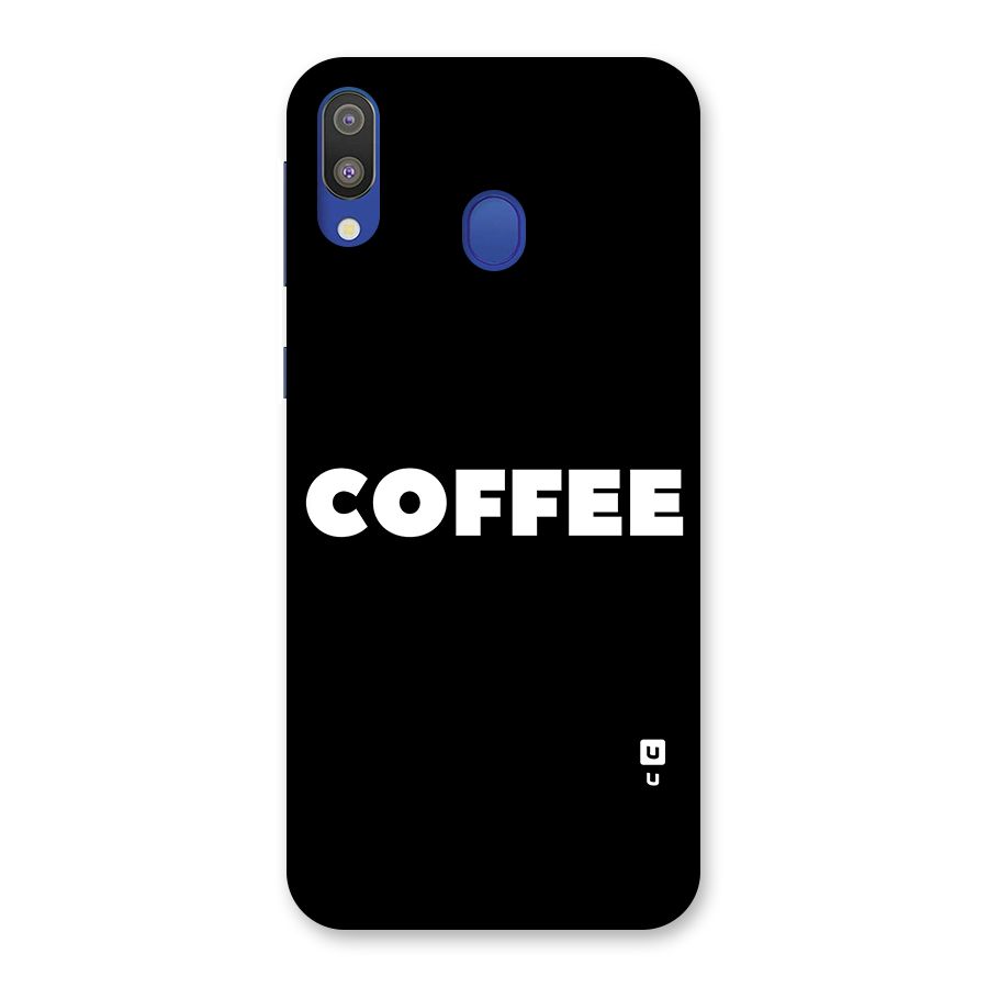 Simple Coffee Glass Back Case for Galaxy M20
