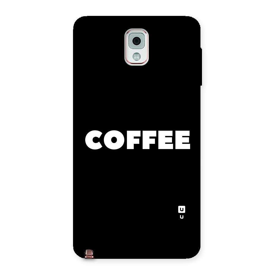 Simple Coffee Back Case for Galaxy Note 3