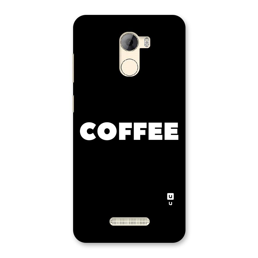 Simple Coffee Back Case for Gionee A1 LIte
