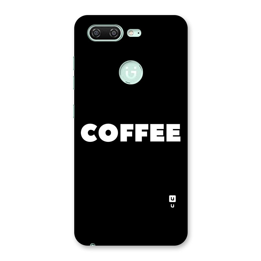 Simple Coffee Back Case for Gionee S10