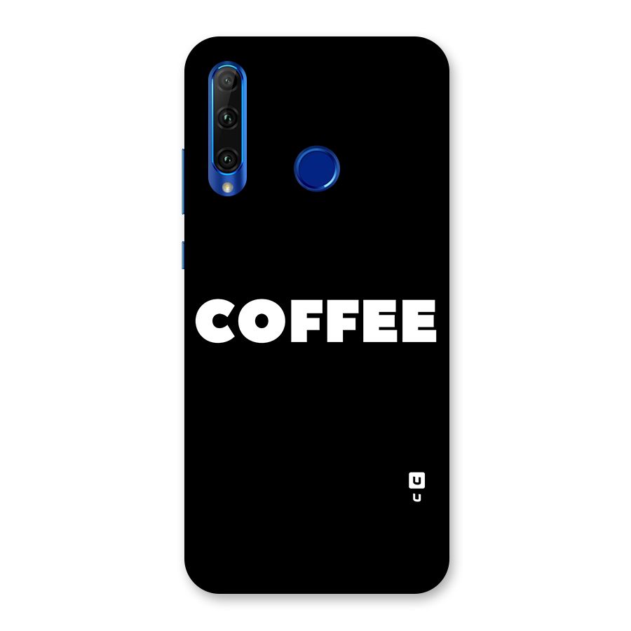 Simple Coffee Back Case for Honor 20i