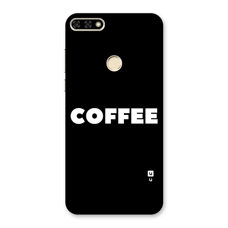 Simple Coffee Back Case for Honor 7A