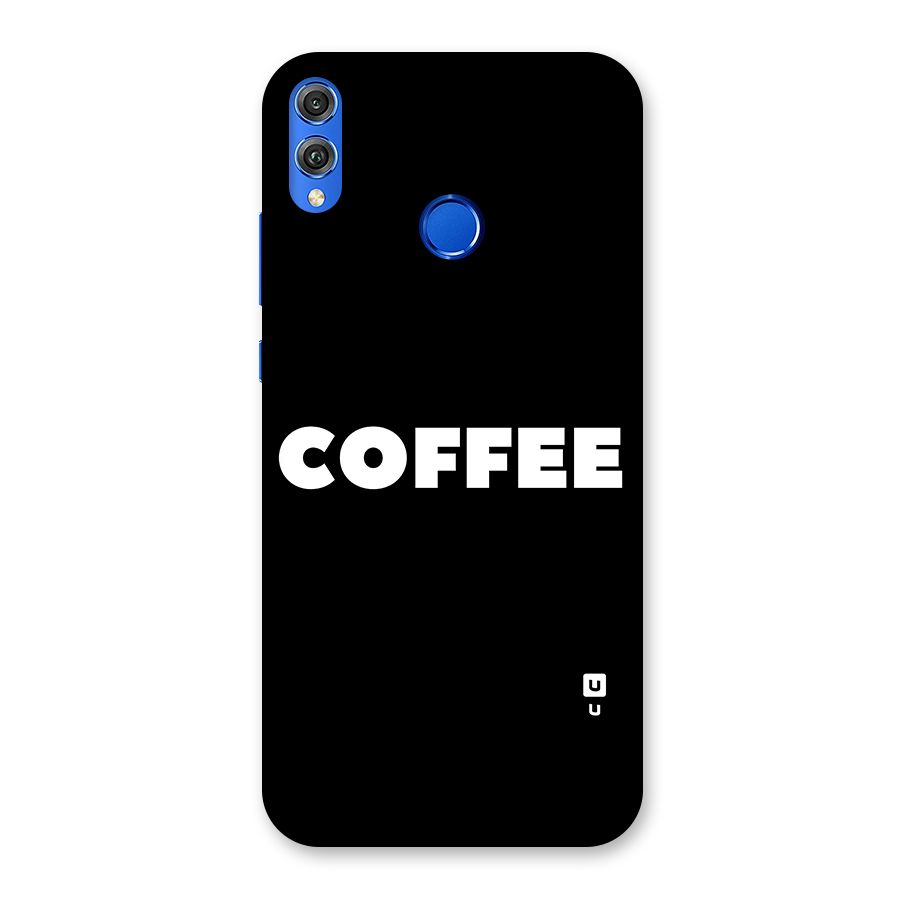 Simple Coffee Back Case for Honor 8X