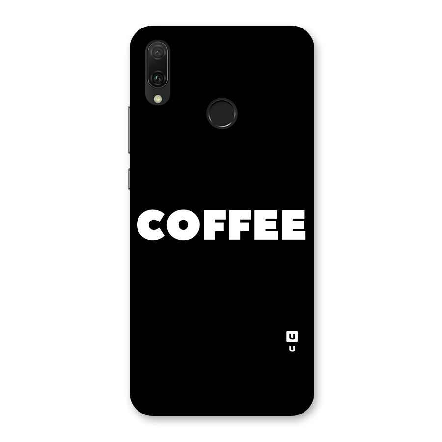 Simple Coffee Back Case for Huawei Y9 (2019)