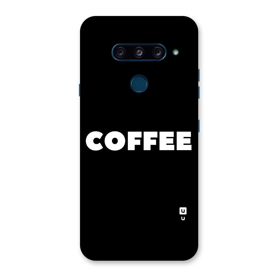 Simple Coffee Back Case for LG  V40 ThinQ