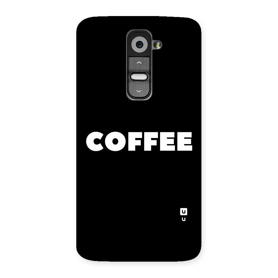 Simple Coffee Back Case for LG G2