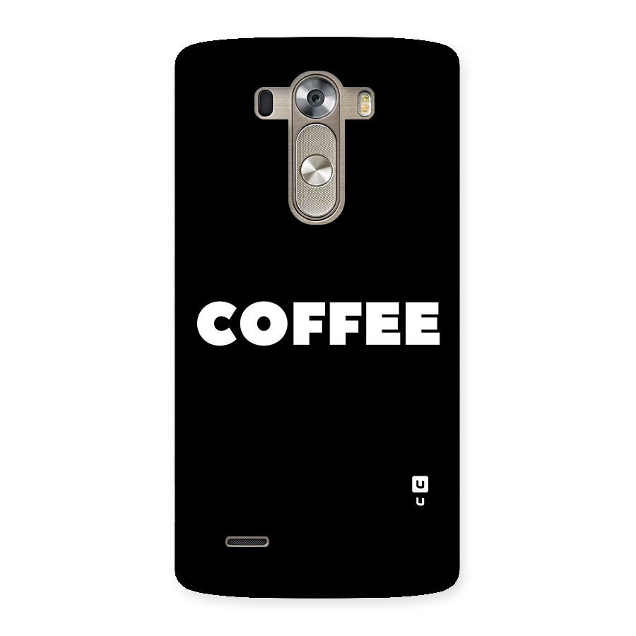 Simple Coffee Back Case for LG G3