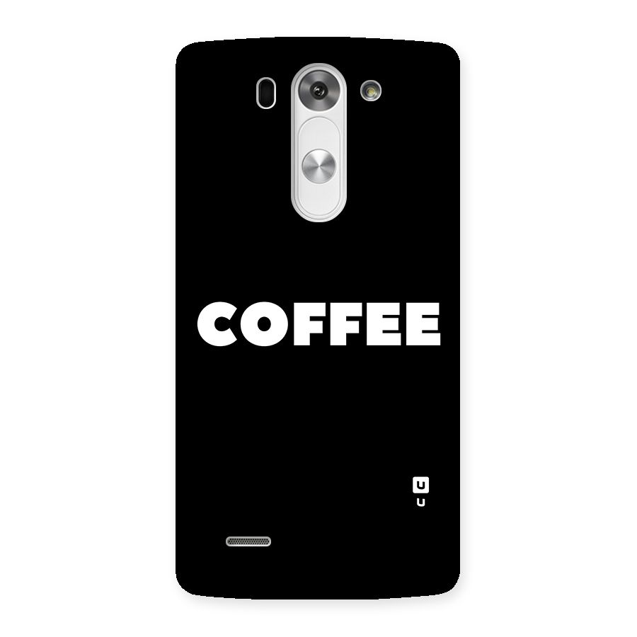 Simple Coffee Back Case for LG G3 Beat