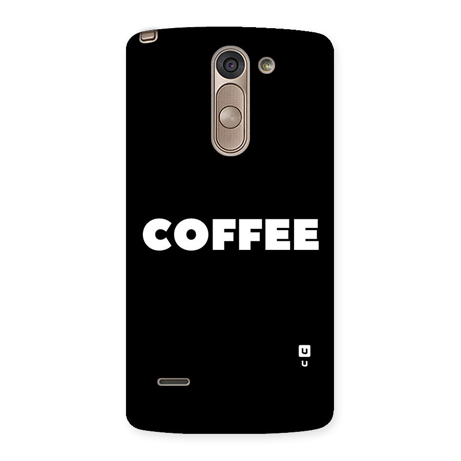 Simple Coffee Back Case for LG G3 Stylus