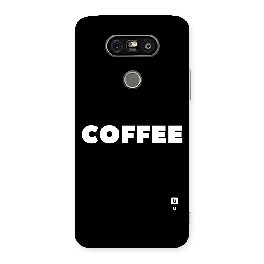 Simple Coffee Back Case for LG G5