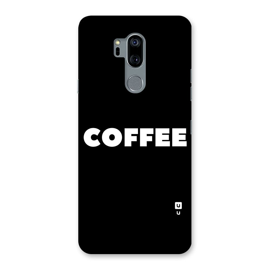 Simple Coffee Back Case for LG G7