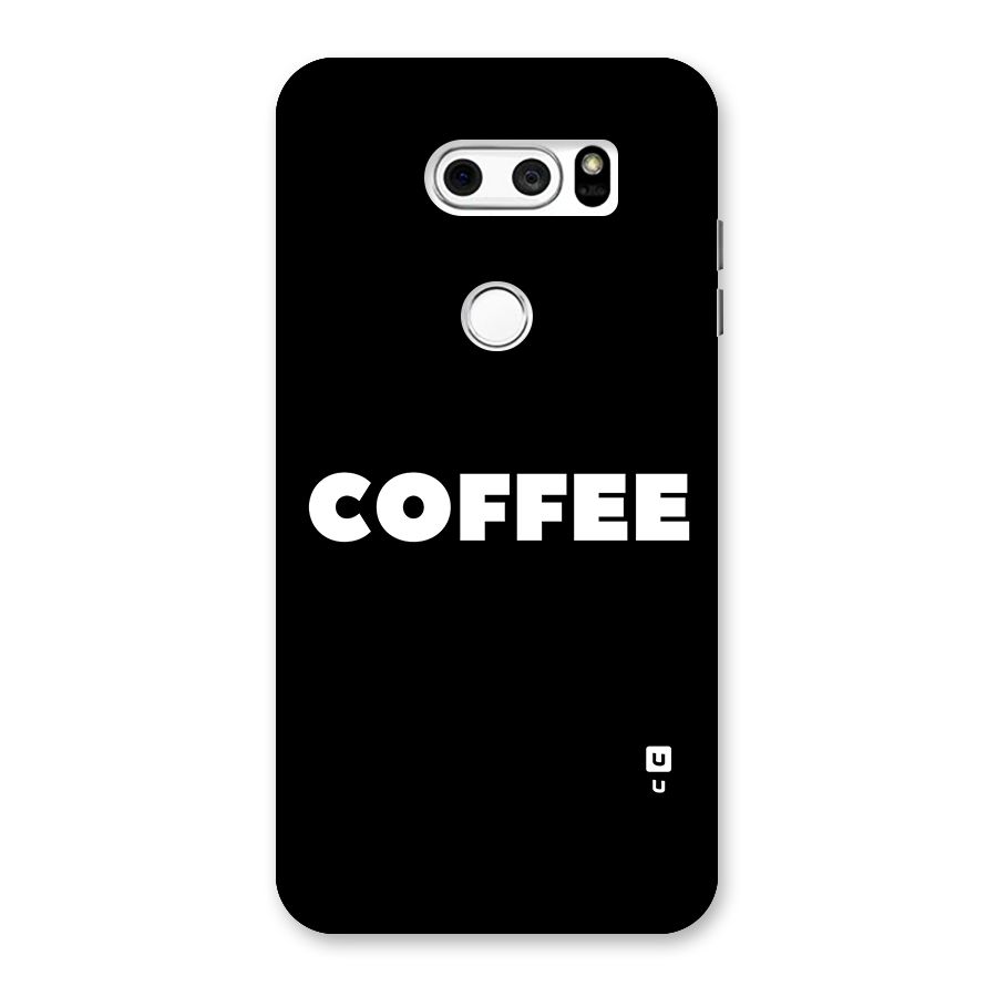 Simple Coffee Back Case for LG V30