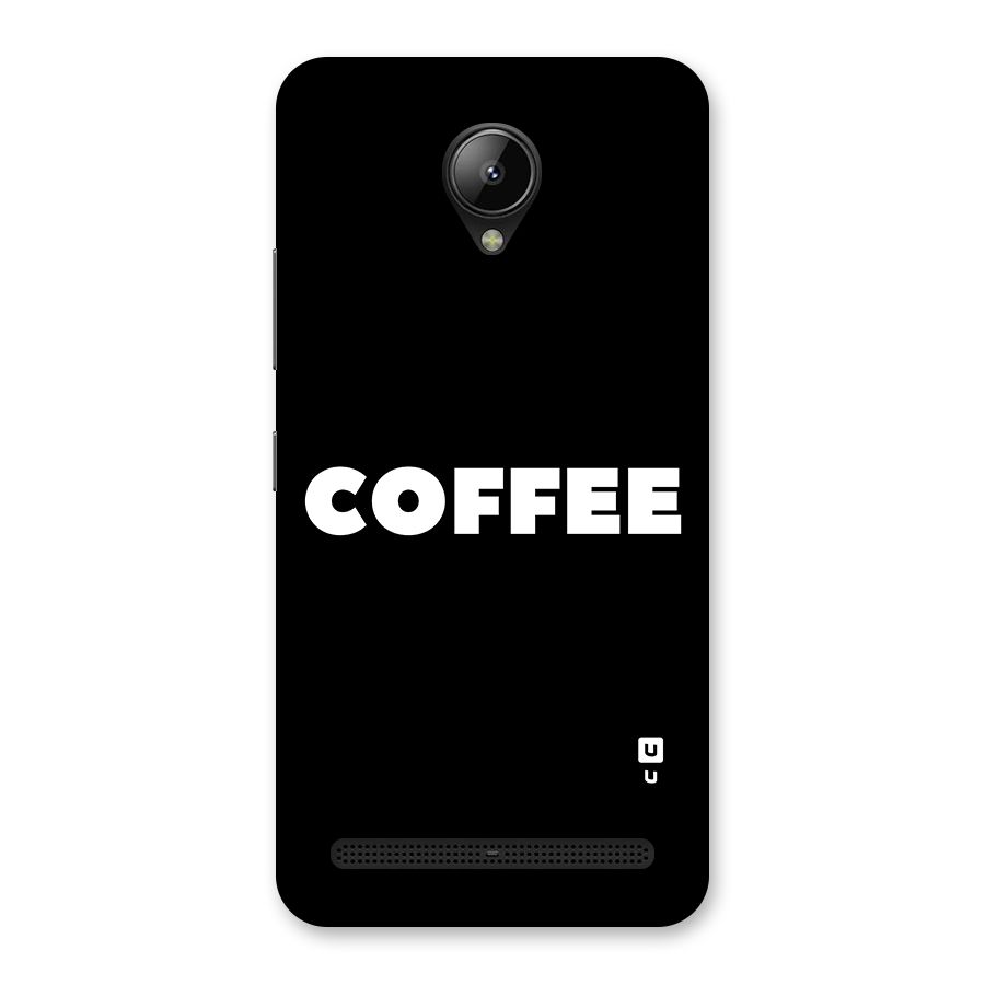 Simple Coffee Back Case for Lenovo C2