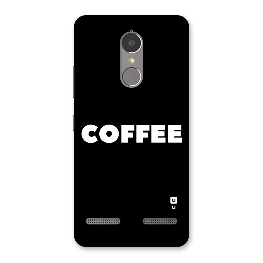 Simple Coffee Back Case for Lenovo K6