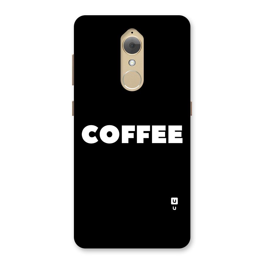 Simple Coffee Back Case for Lenovo K8