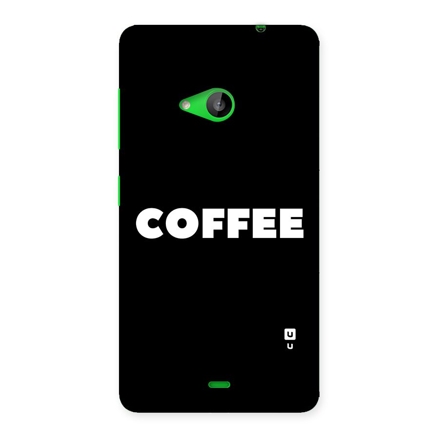 Simple Coffee Back Case for Lumia 535