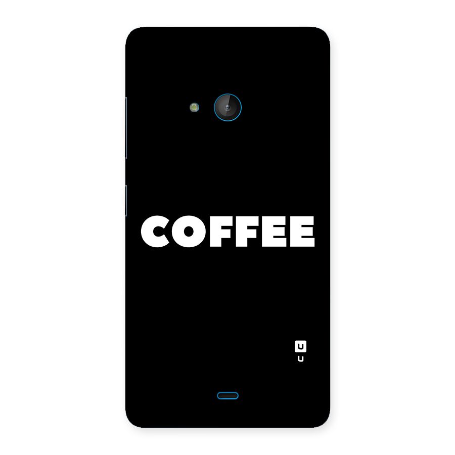 Simple Coffee Back Case for Lumia 540