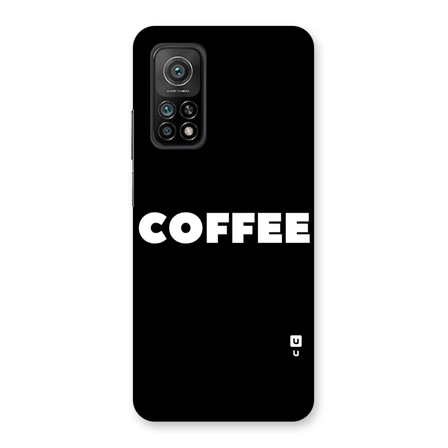 Simple Coffee Back Case for Mi 10T 5G