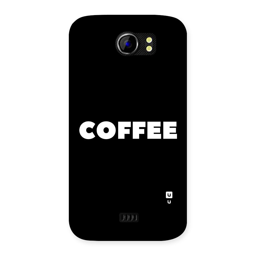 Simple Coffee Back Case for Micromax Canvas 2 A110