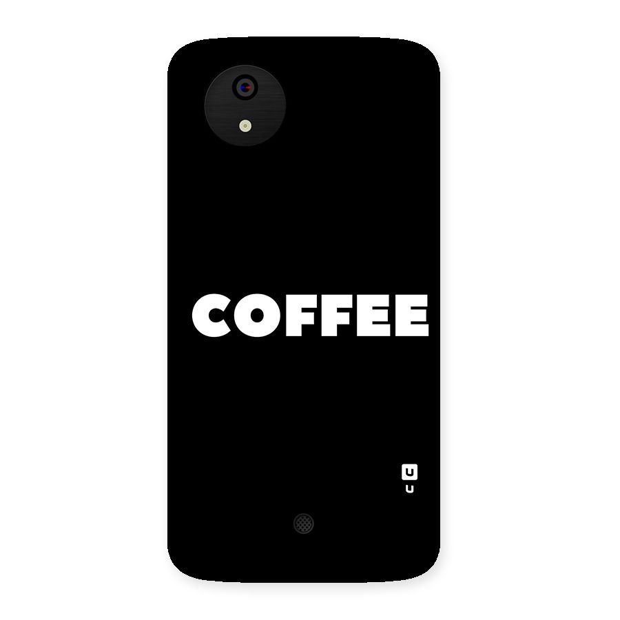 Simple Coffee Back Case for Micromax Canvas A1