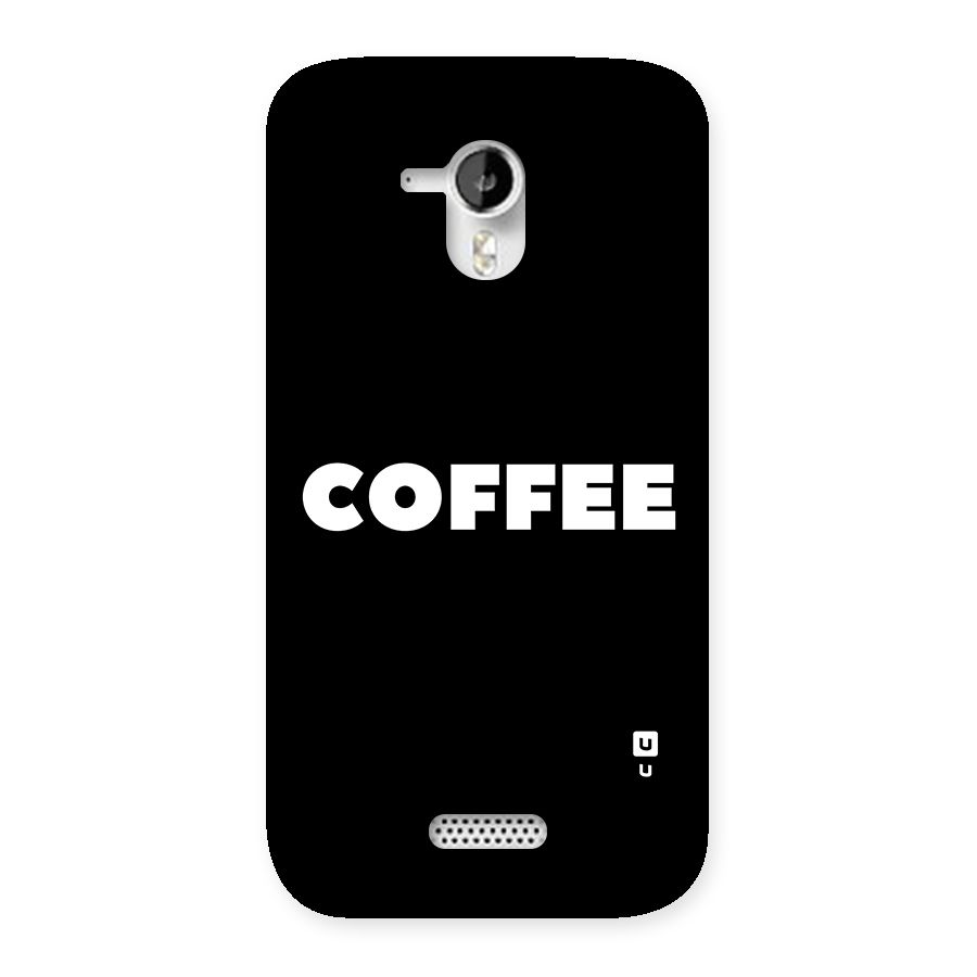 Simple Coffee Back Case for Micromax Canvas HD A116