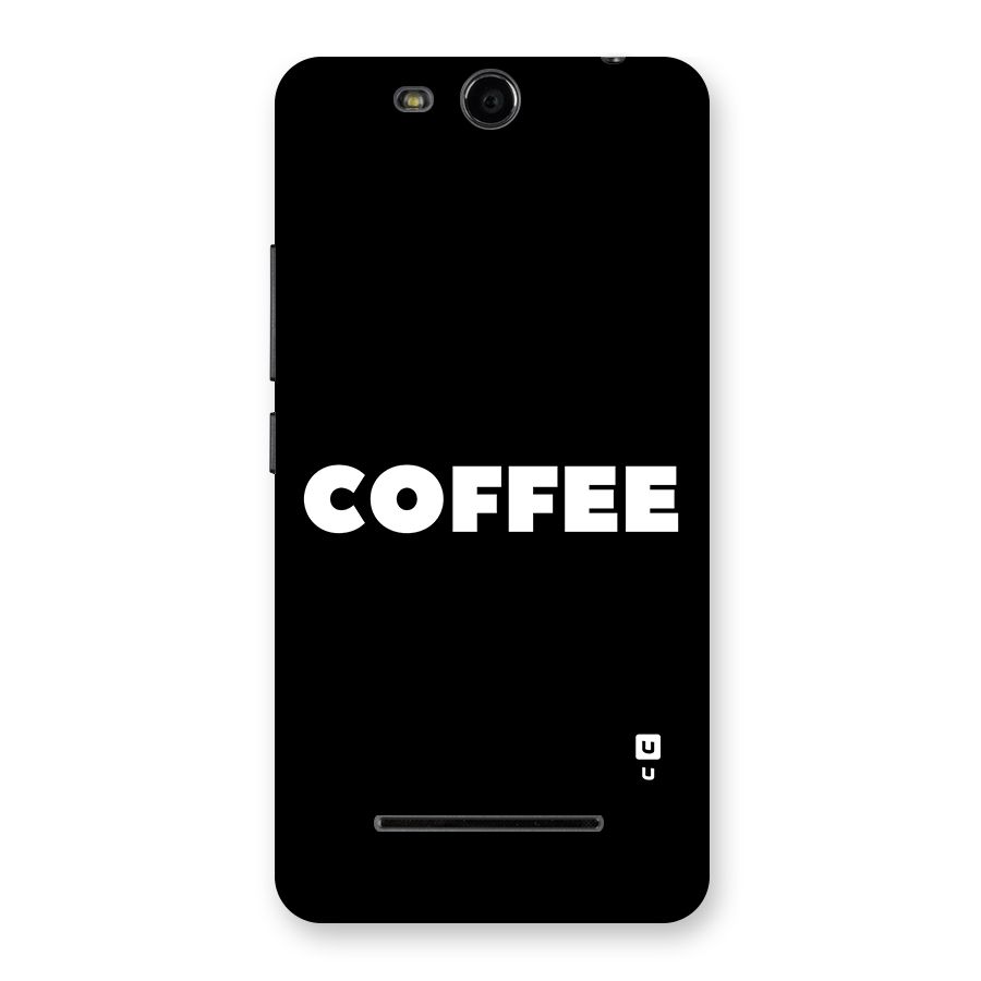 Simple Coffee Back Case for Micromax Canvas Juice 3 Q392