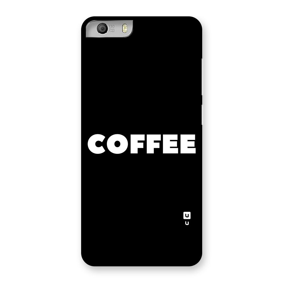Simple Coffee Back Case for Micromax Canvas Knight 2