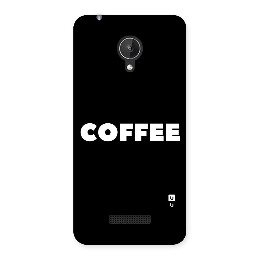 Simple Coffee Back Case for Micromax Canvas Spark Q380